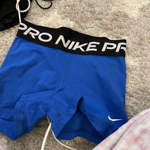 blue nike pros